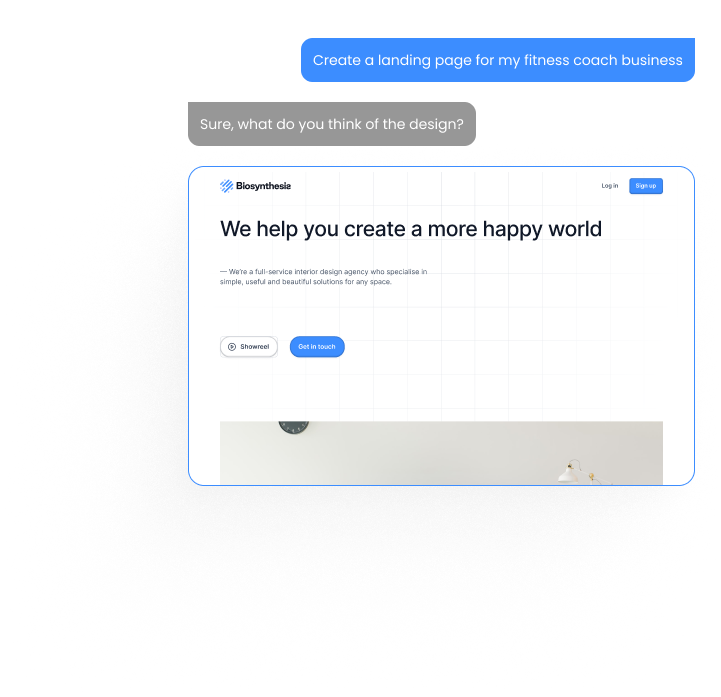 Describing fitness business to AI